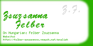 zsuzsanna felber business card